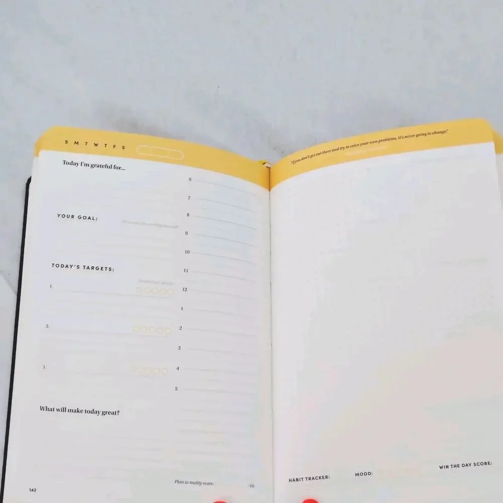 Best Self Journal Daily Planner Book Black 6th Edition Goal Tracker Calendar NEW